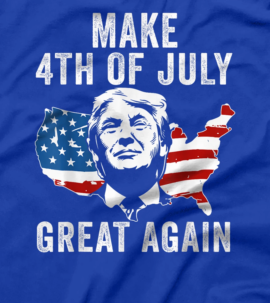 Trump Make 4th of July Great Again Men Drinking Beer Funny T-Shirt