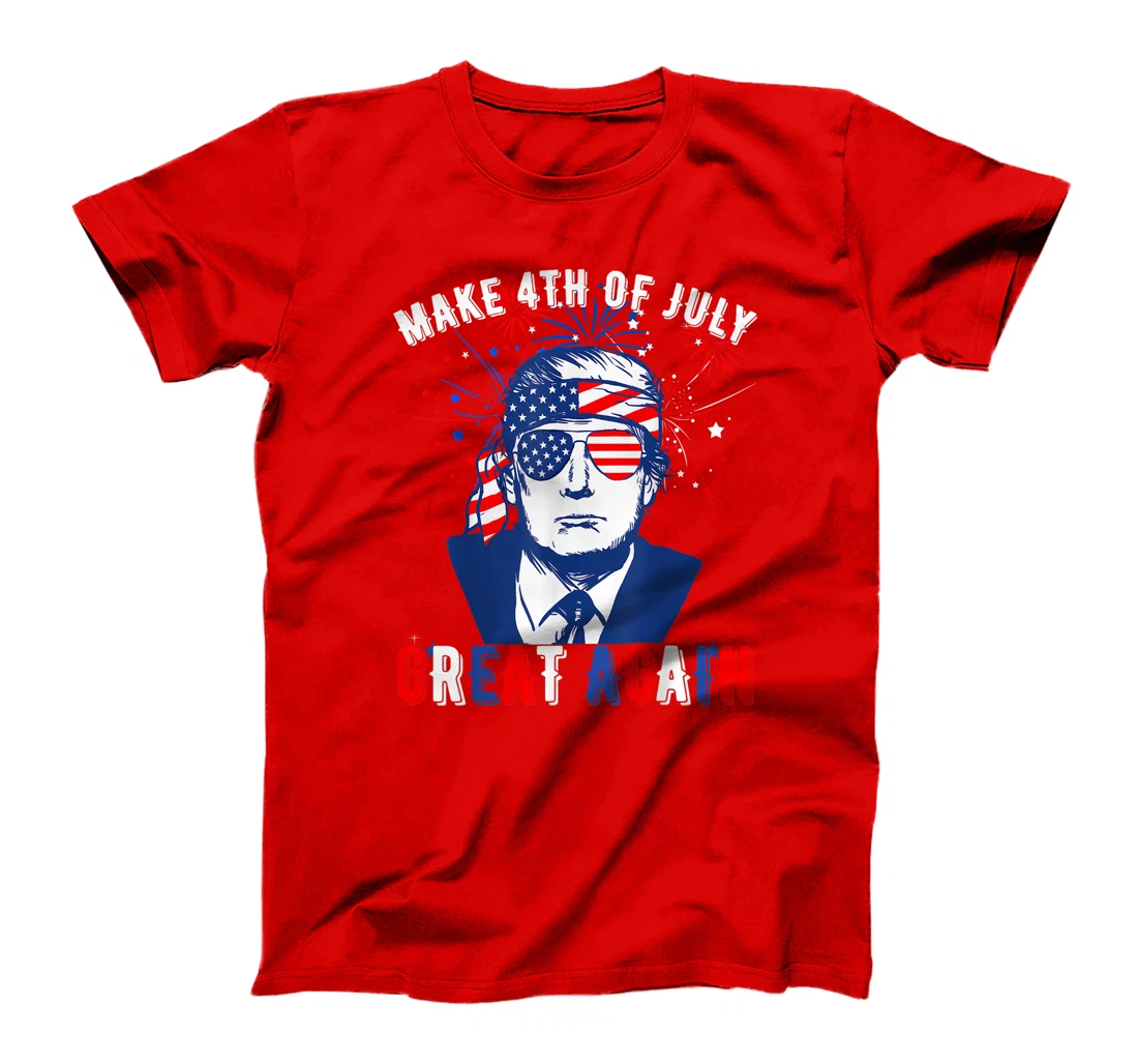 Donald Trump Patriotic Firework Make 4th Of July Great Again T-Shirt