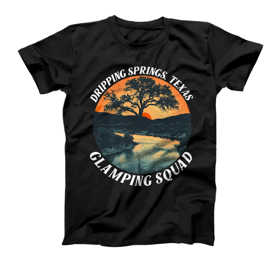 Dripping Springs Texas Glamping Squad Funny Matching Family Premium T-Shirt