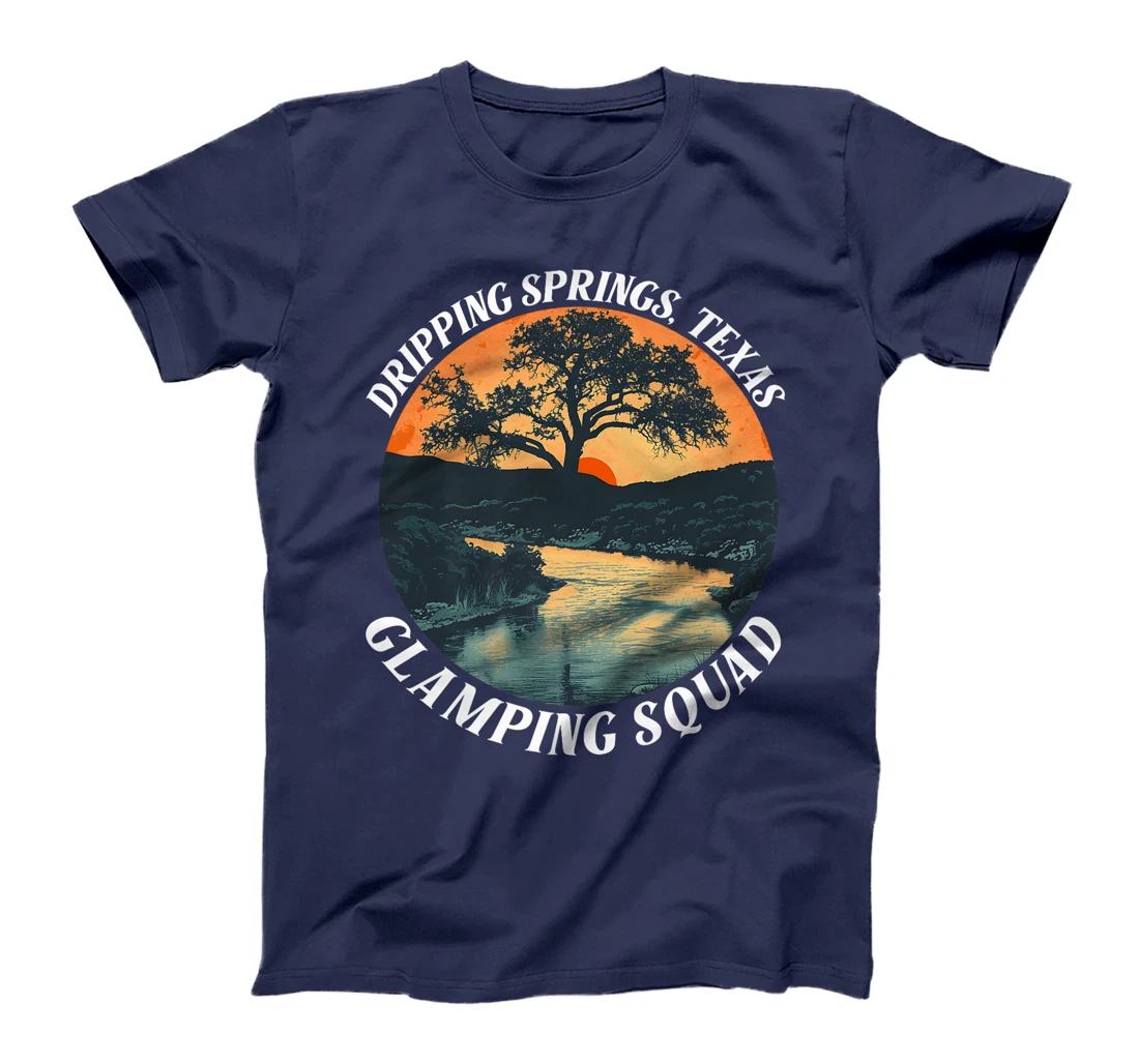 Dripping Springs Texas Glamping Squad Funny Matching Family Premium T-Shirt