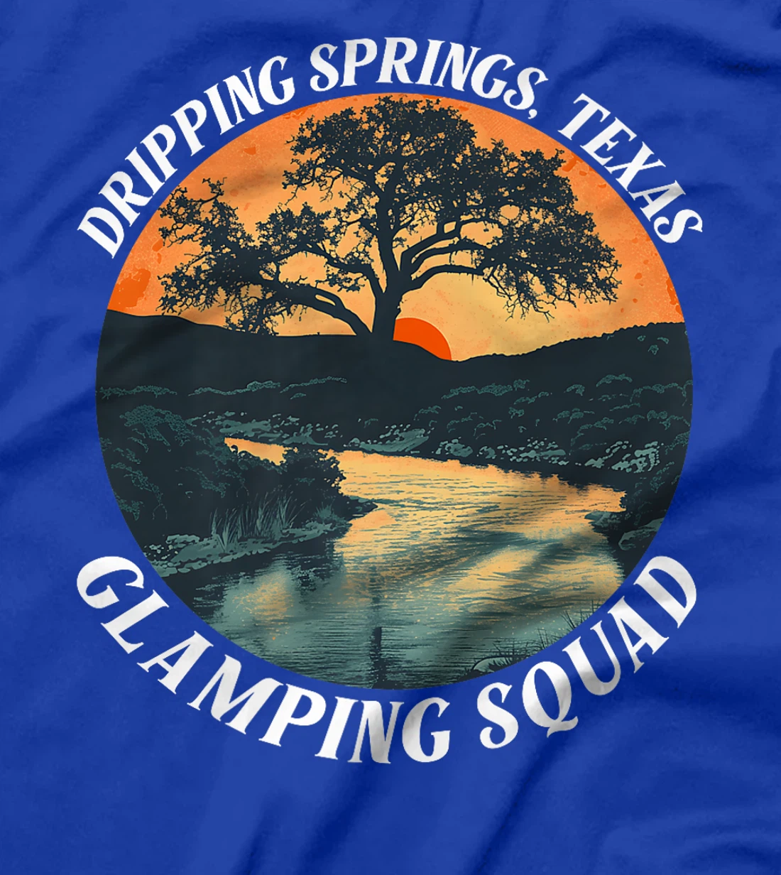 Dripping Springs Texas Glamping Squad Funny Matching Family Premium T-Shirt