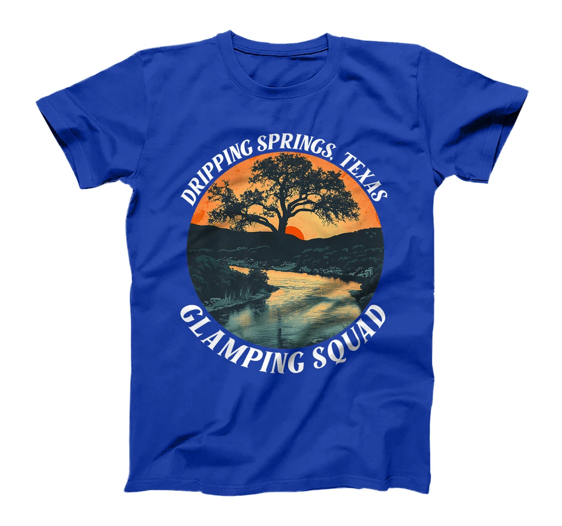 Dripping Springs Texas Glamping Squad Funny Matching Family Premium T-Shirt