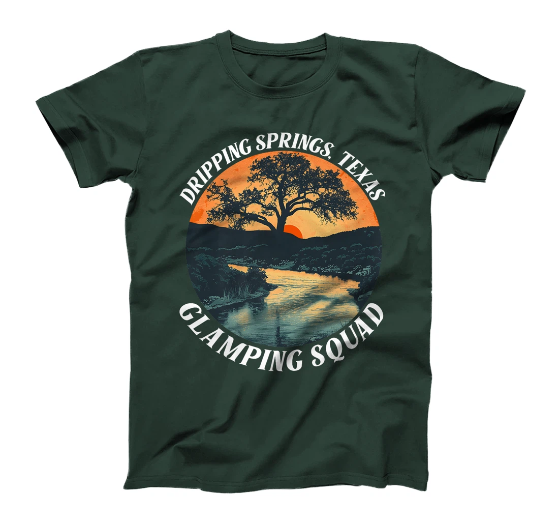 Dripping Springs Texas Glamping Squad Funny Matching Family Premium T-Shirt