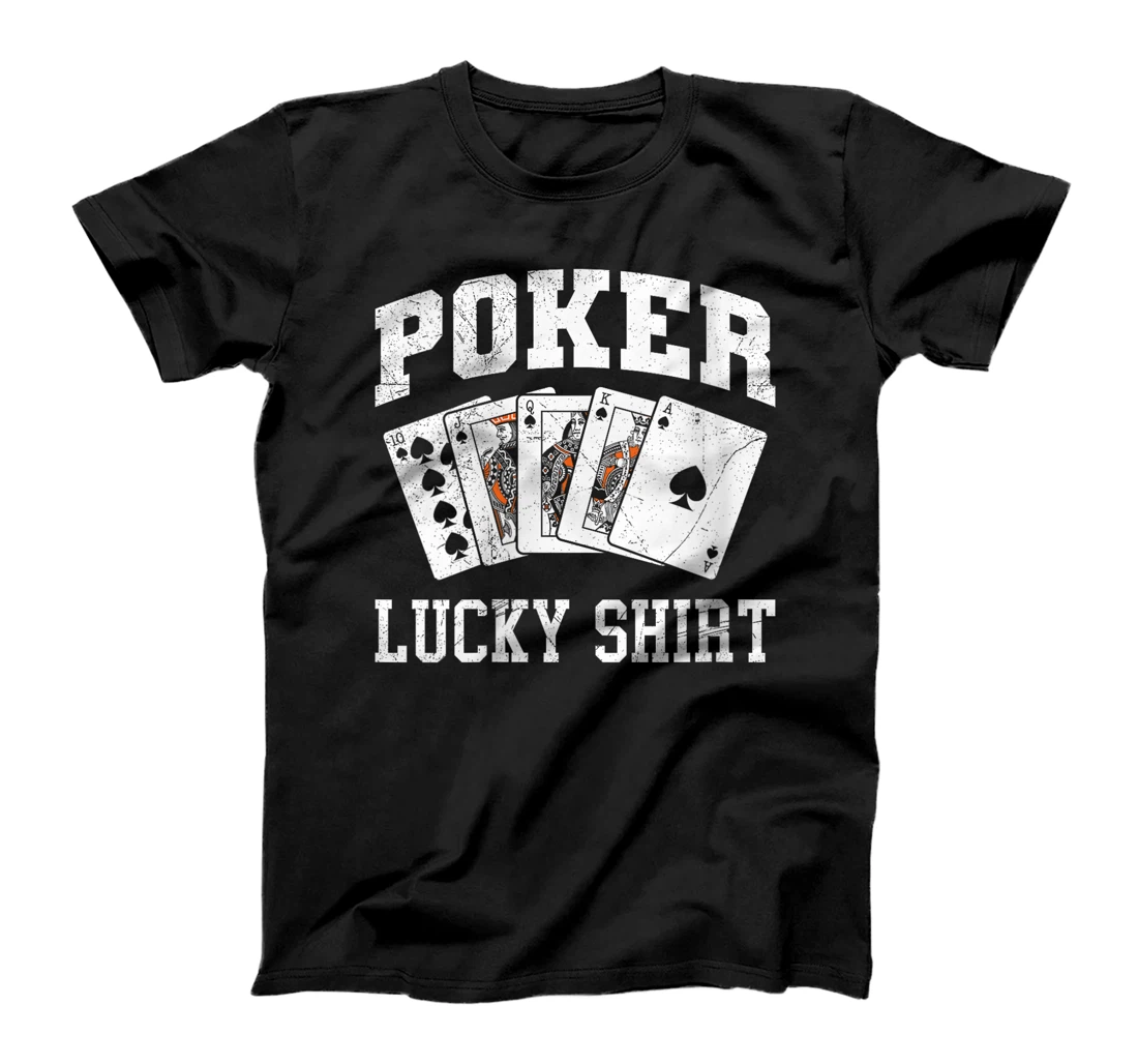 Womens Poker Player POKER LUCKY SHIRT Texas Holdem Poker Tournament T-Shirt