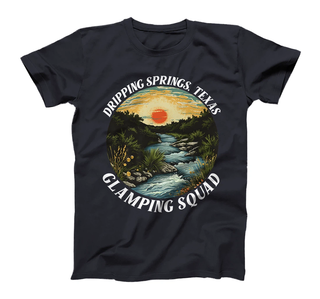 Dripping Springs Texas Glamping Squad Funny Matching Family Premium T-Shirt