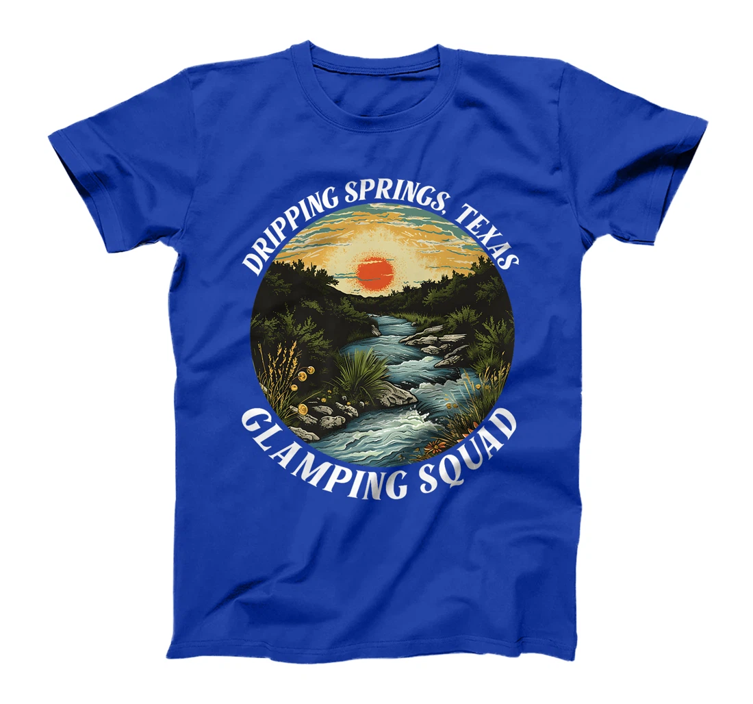 Dripping Springs Texas Glamping Squad Funny Matching Family Premium T-Shirt