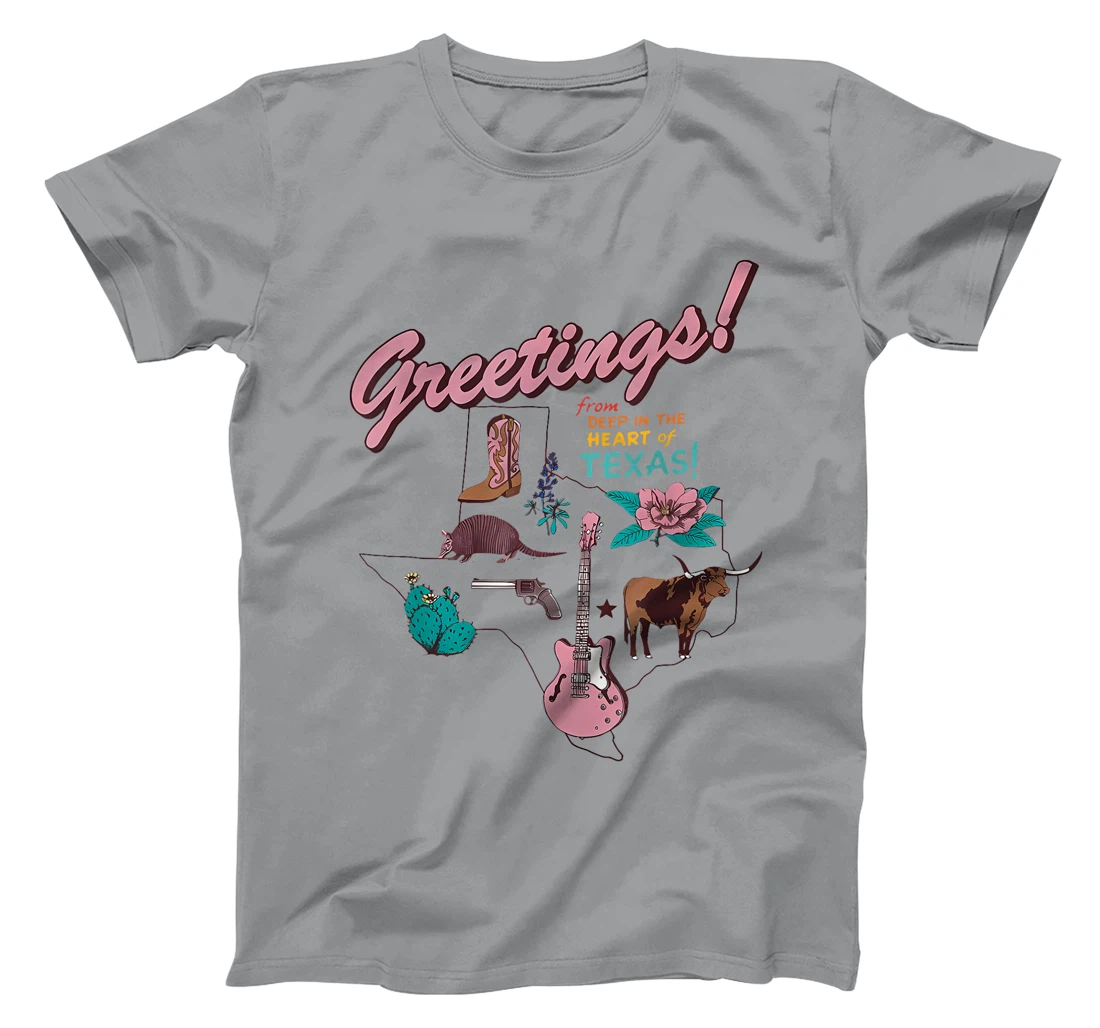 Womens Greetings From Deep In The Heart Of Texas T-Shirt