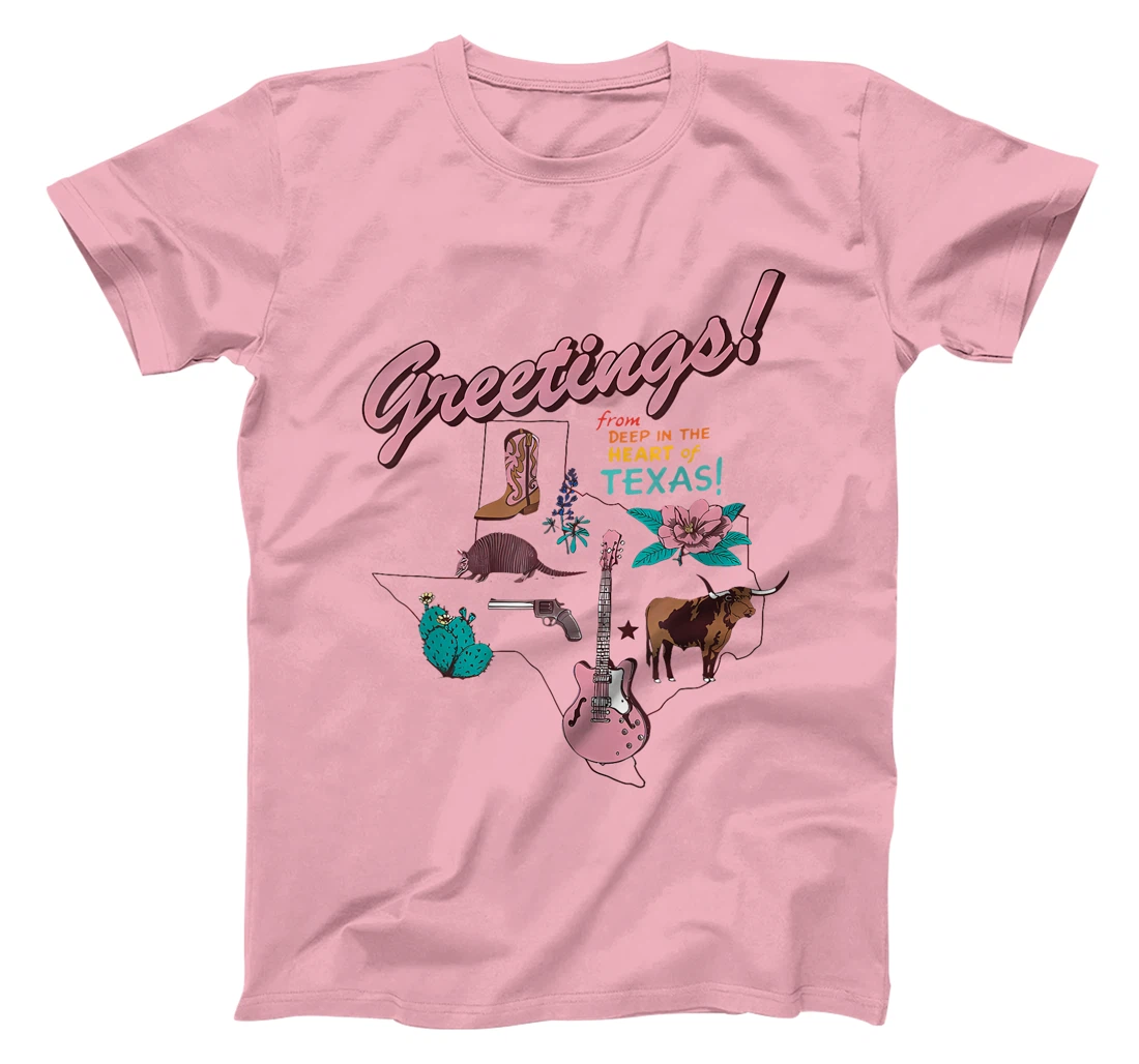Womens Greetings From Deep In The Heart Of Texas T-Shirt
