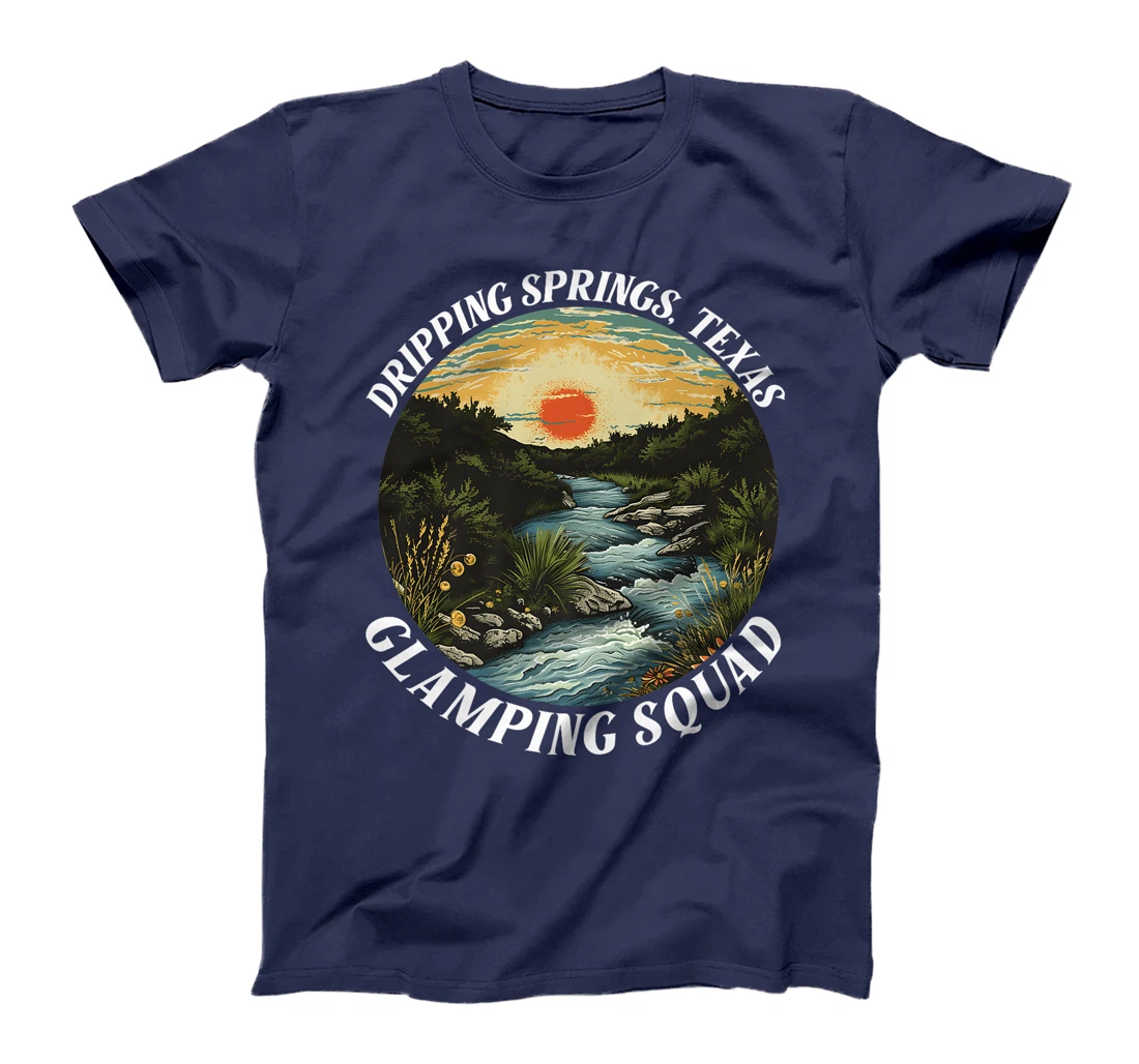 Dripping Springs Texas Glamping Squad Funny Matching Family Premium T-Shirt