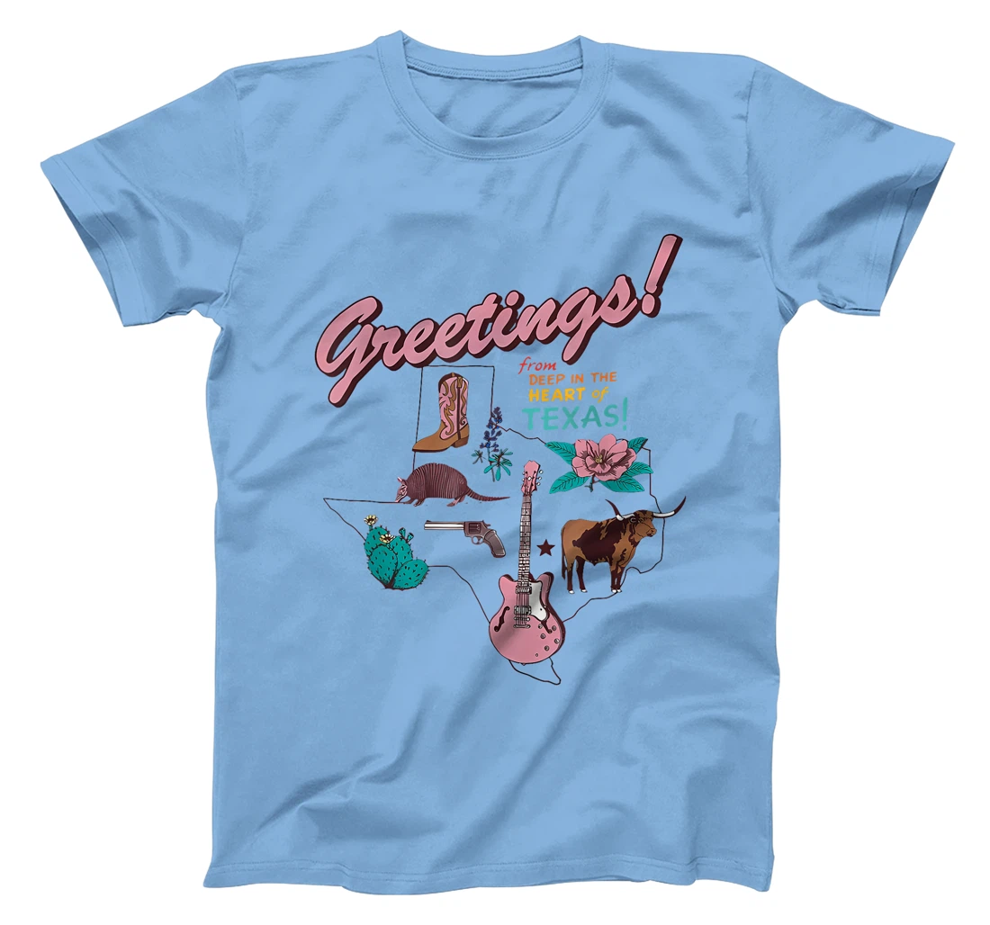 Womens Greetings From Deep In The Heart Of Texas T-Shirt