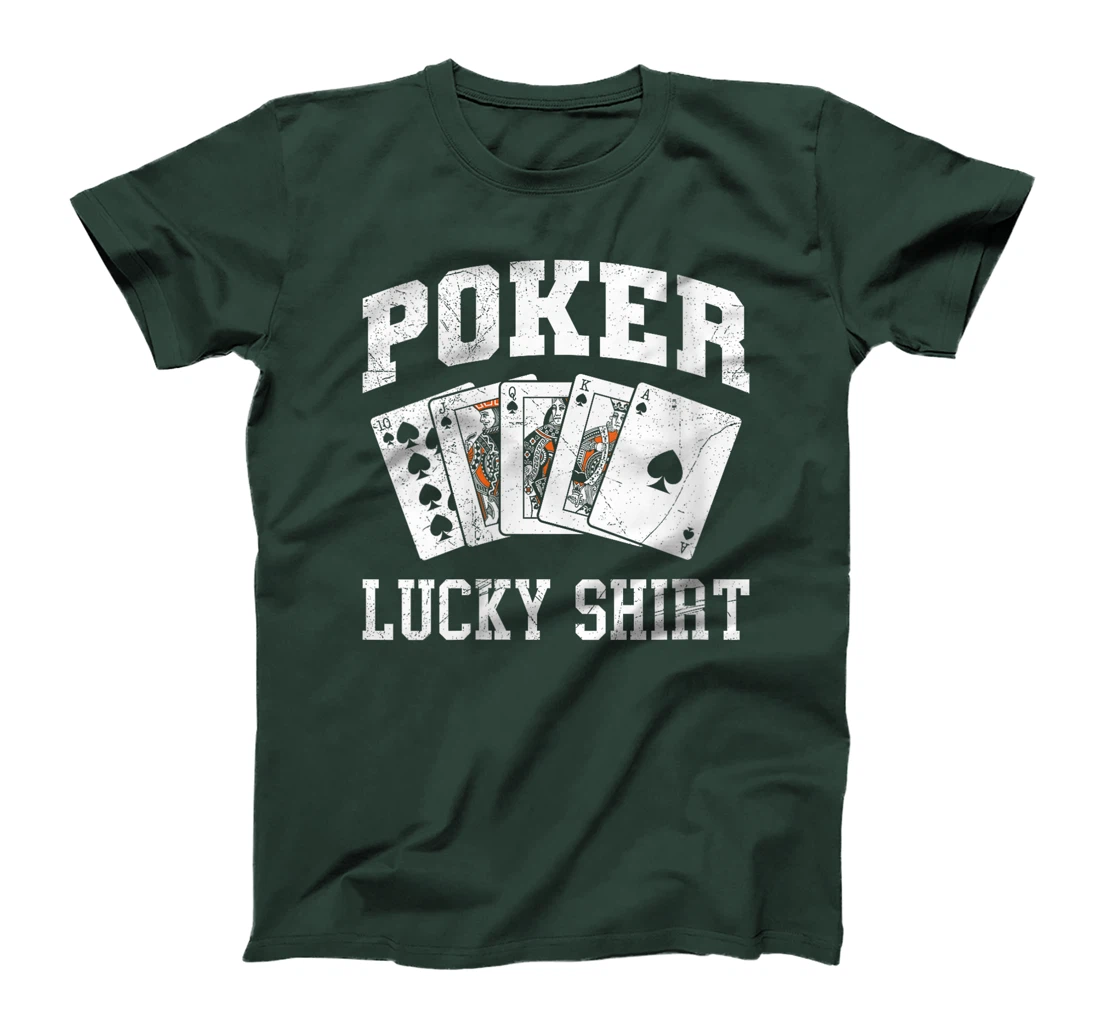 Womens Poker Player POKER LUCKY SHIRT Texas Holdem Poker Tournament T-Shirt