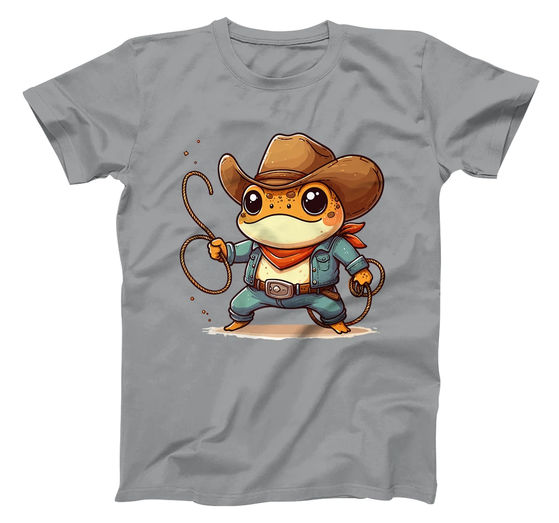 Western Rodeo Cowboy Hat Frog Toad Texas Animals Premium T-Shirt