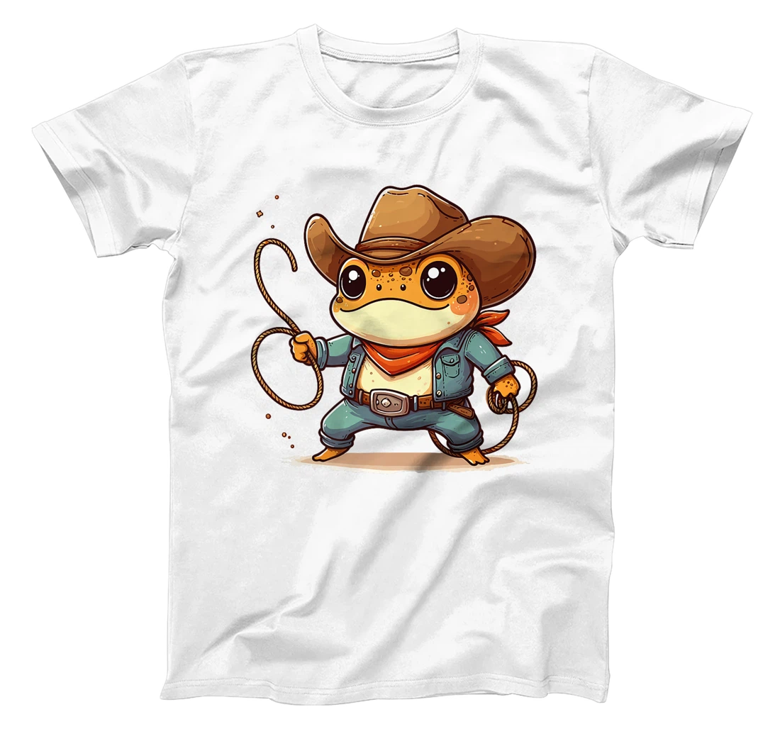Western Rodeo Cowboy Hat Frog Toad Texas Animals Premium T-Shirt