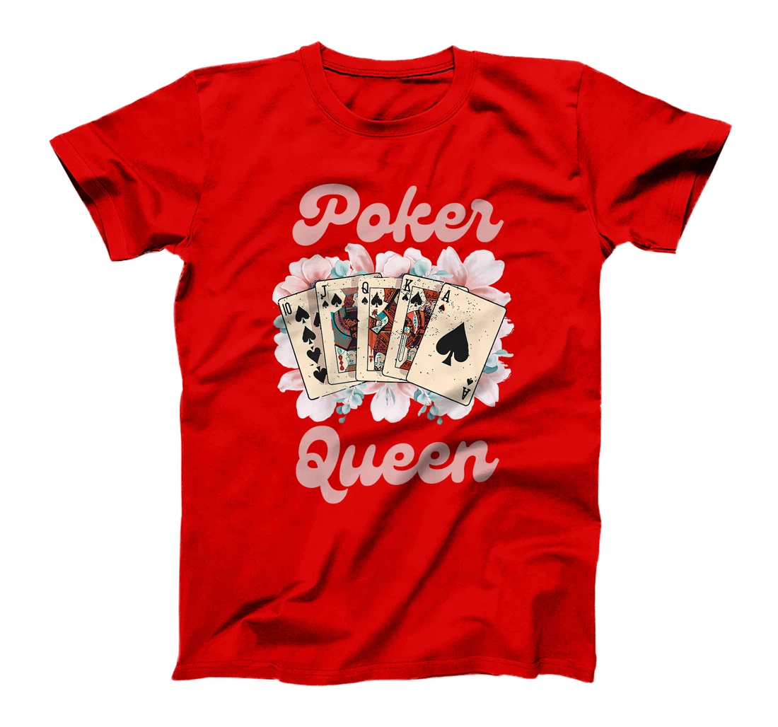 POKER QUEEN Poker Player Poker Tournament Texas Holdem Premium T-Shirt