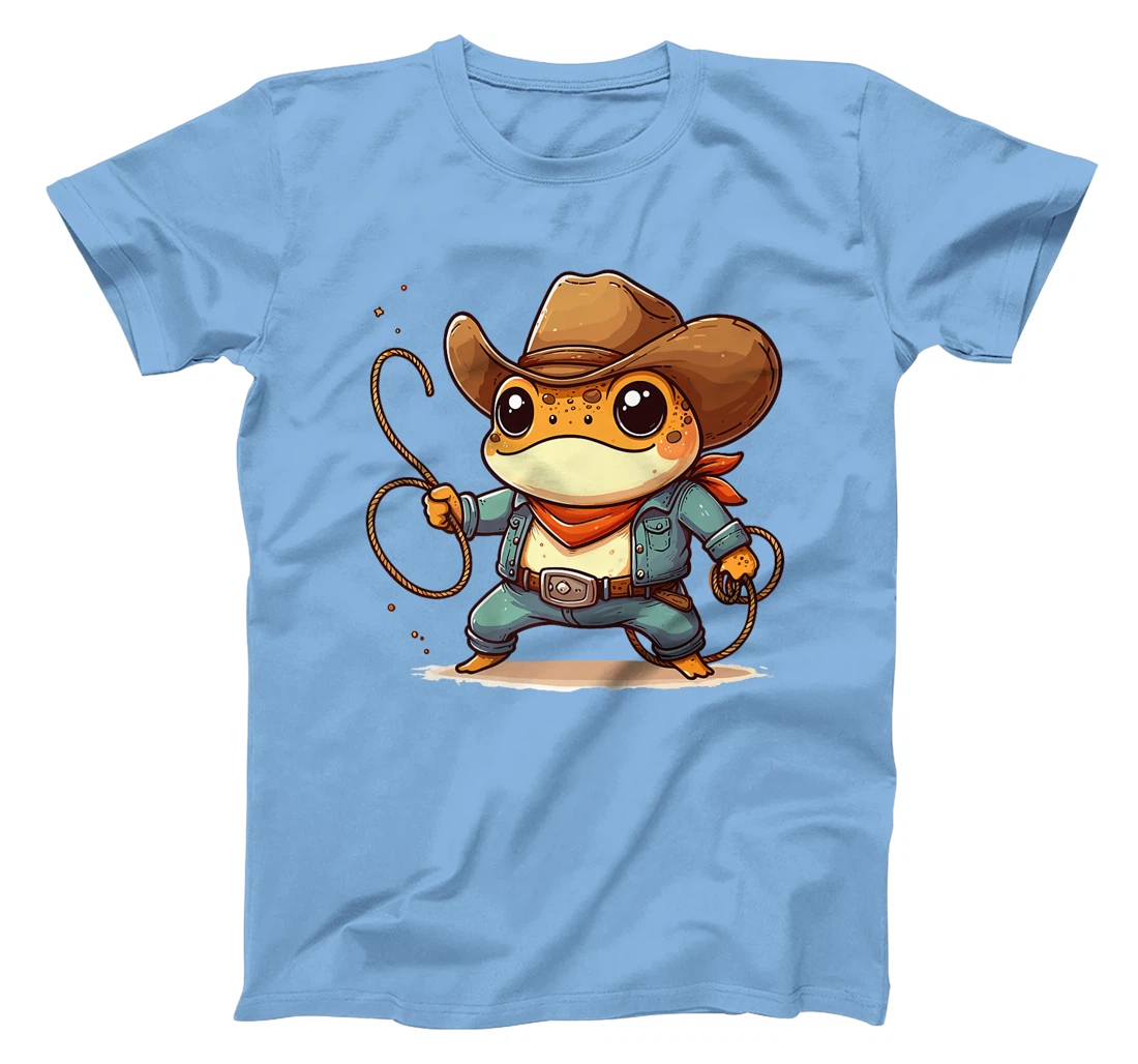 Western Rodeo Cowboy Hat Frog Toad Texas Animals Premium T-Shirt
