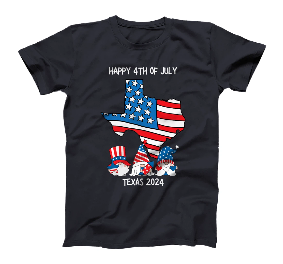 4th Of July 2024 Patriotic Gnomes Funny USA Texas Premium T-Shirt
