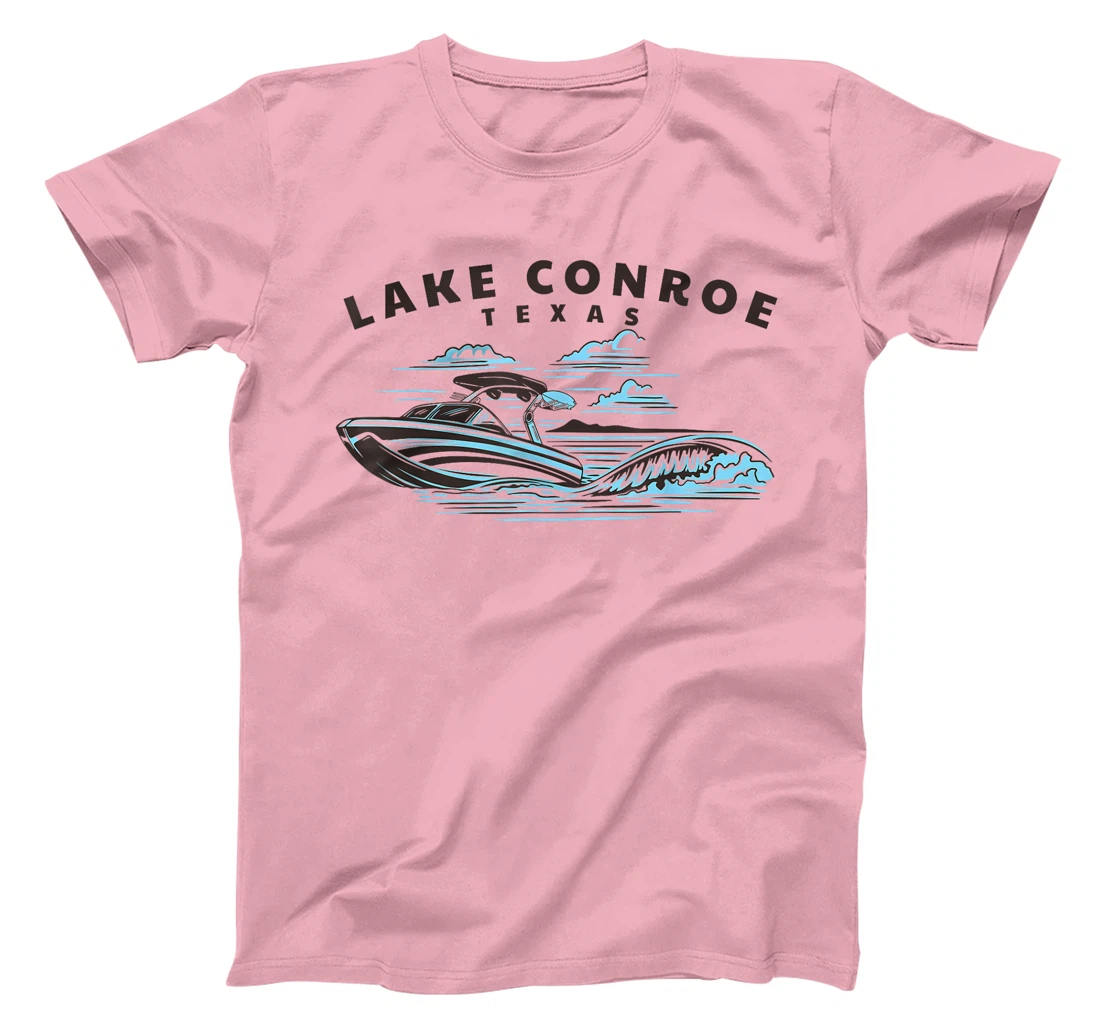 Lake Conroe, Texas Wakeboarding Wakesurfing T-Shirt