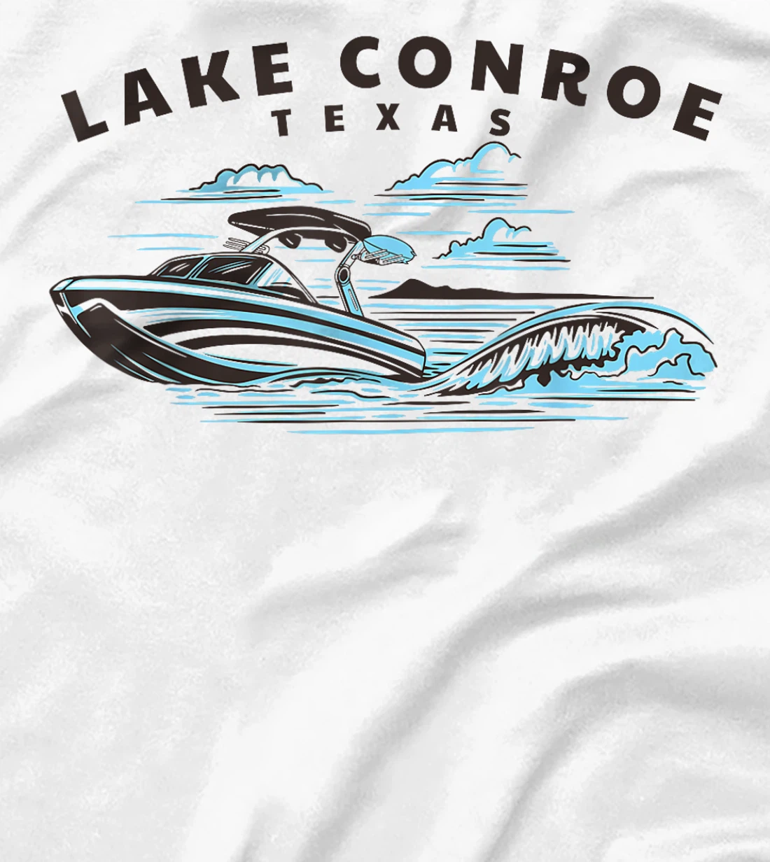 Lake Conroe, Texas Wakeboarding Wakesurfing T-Shirt