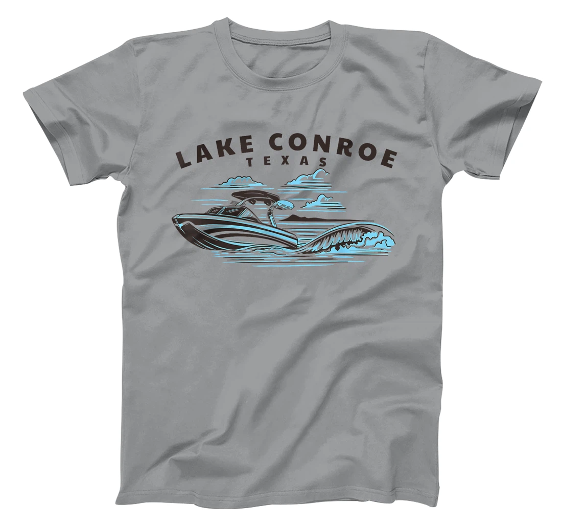 Lake Conroe, Texas Wakeboarding Wakesurfing T-Shirt