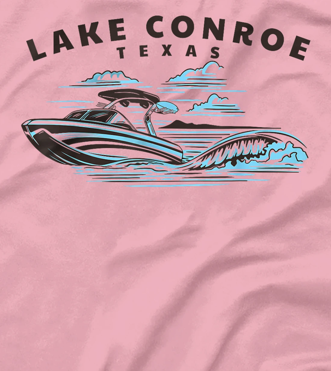 Lake Conroe, Texas Wakeboarding Wakesurfing T-Shirt