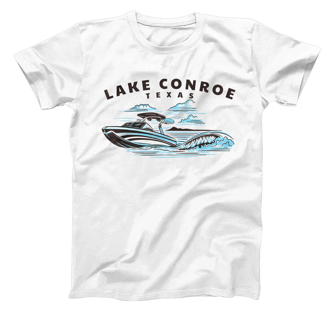 Lake Conroe, Texas Wakeboarding Wakesurfing T-Shirt
