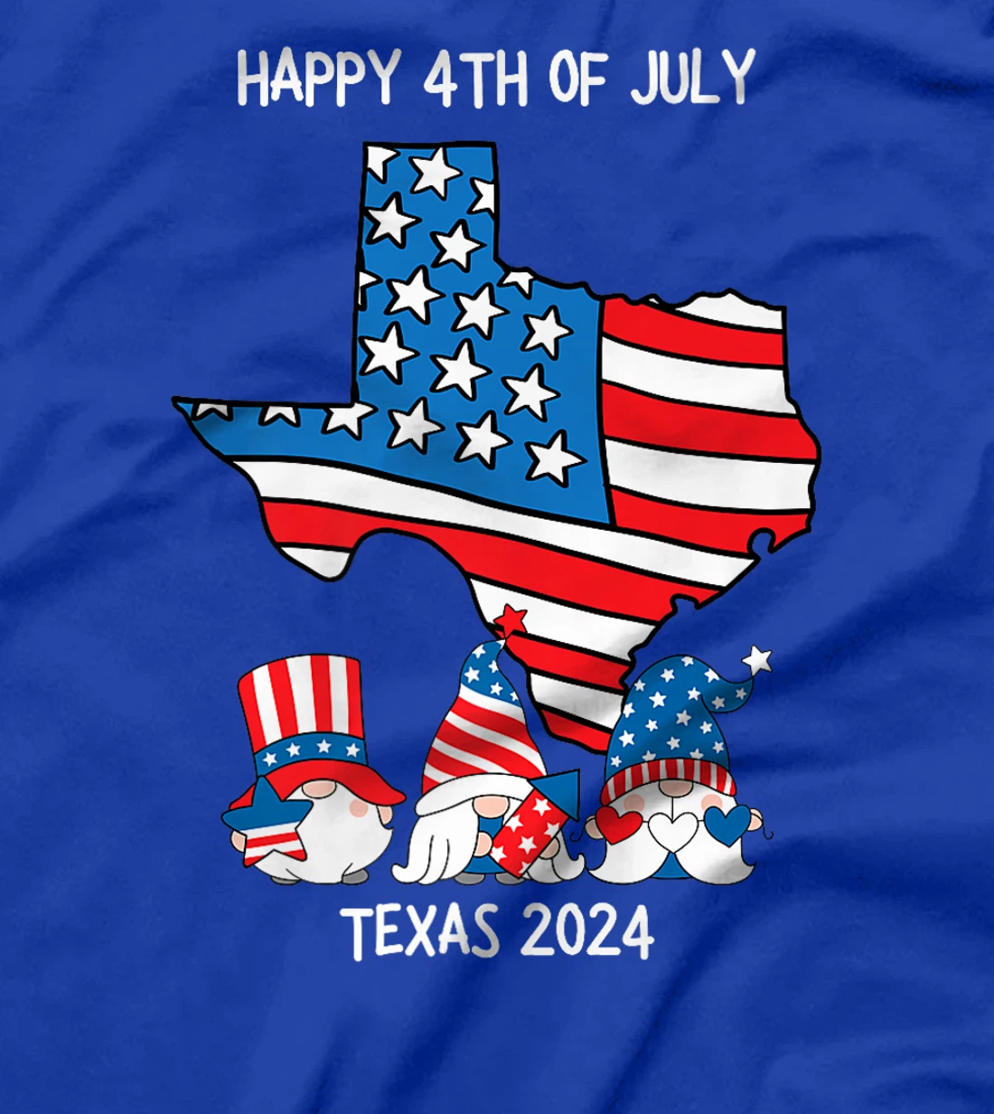 4th Of July 2024 Patriotic Gnomes Funny USA Texas Premium T-Shirt