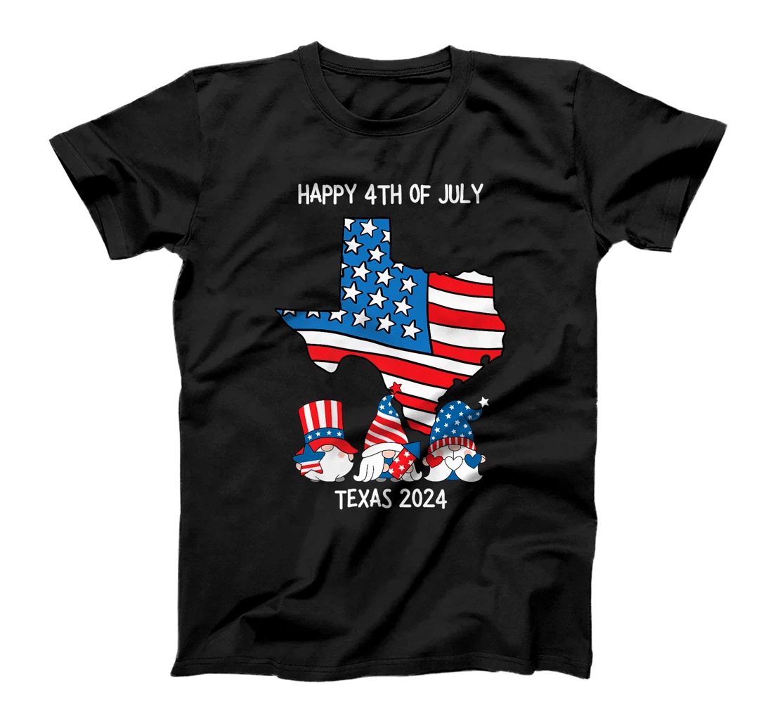 4th Of July 2024 Patriotic Gnomes Funny USA Texas Premium T-Shirt