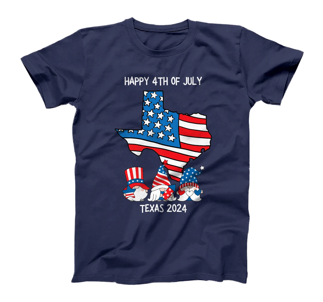 4th Of July 2024 Patriotic Gnomes Funny USA Texas Premium T-Shirt