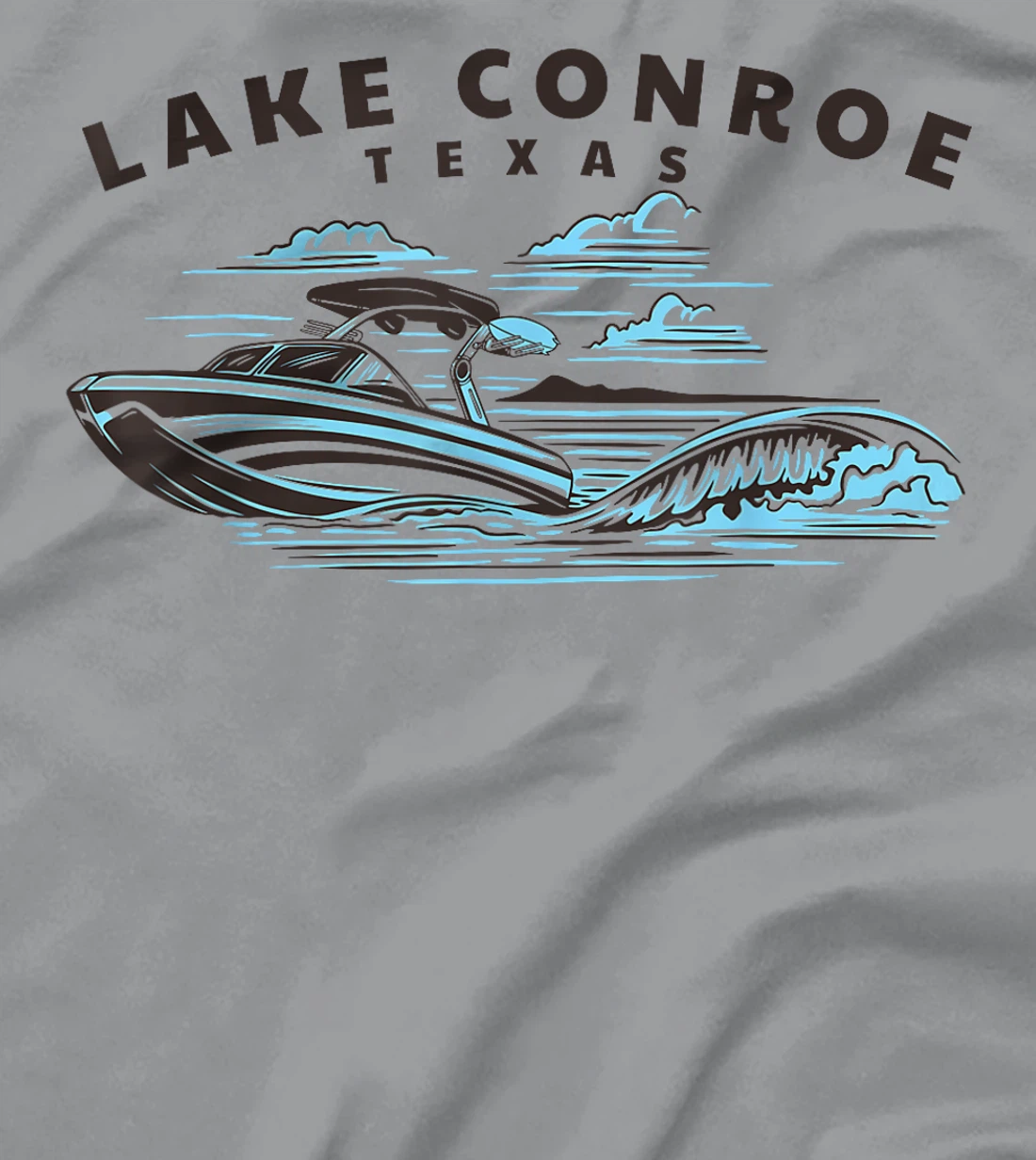 Lake Conroe, Texas Wakeboarding Wakesurfing T-Shirt