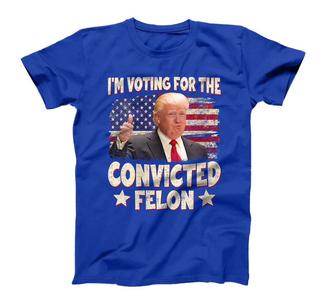Womens Trump 2024 Convicted Felon, I'm Voting Convicted Felon 2024 T-Shirt