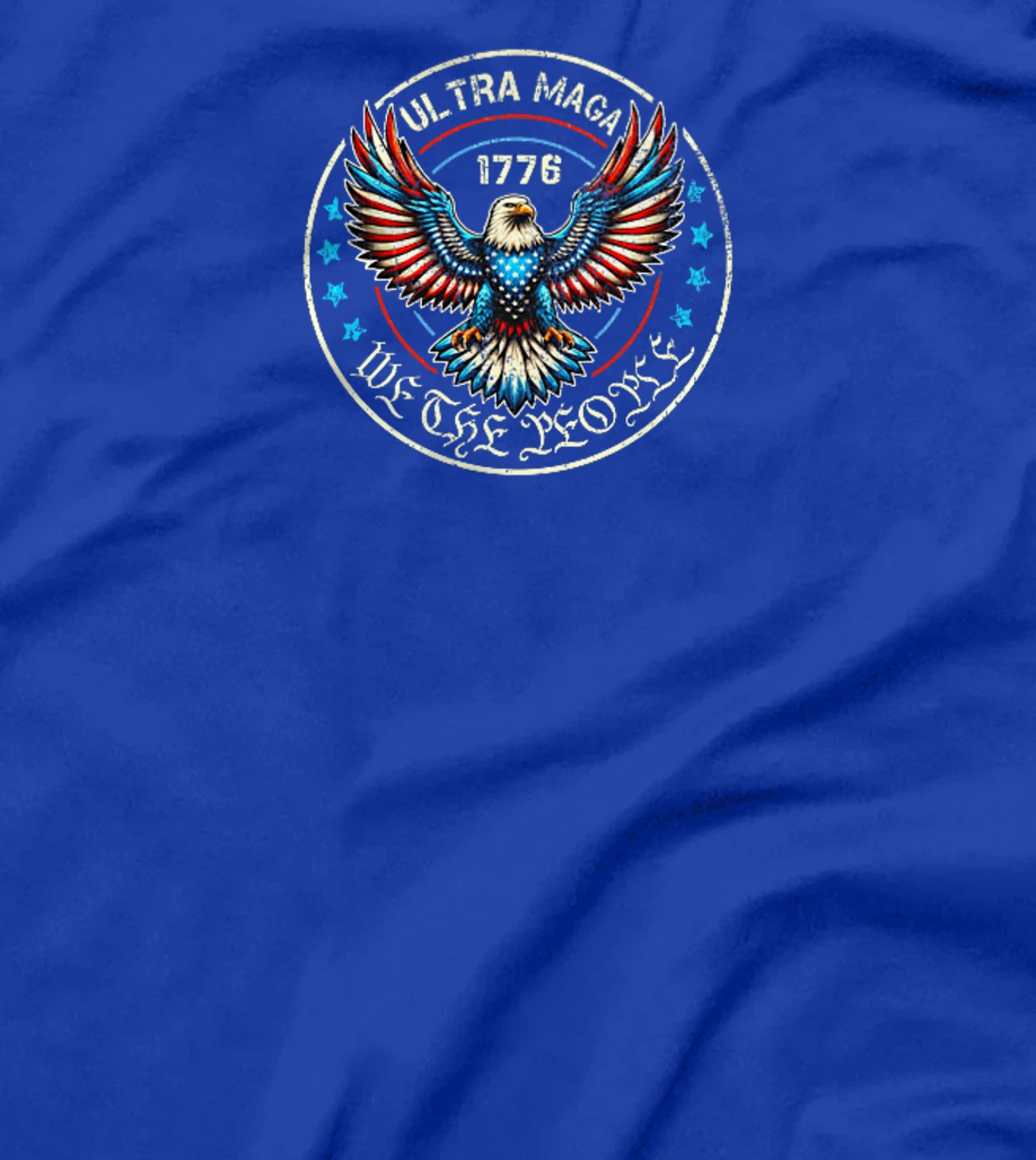 Vintage USA Flag Ultra Maga Gun USA 4th Of July Trump 2024 Premium T-Shirt