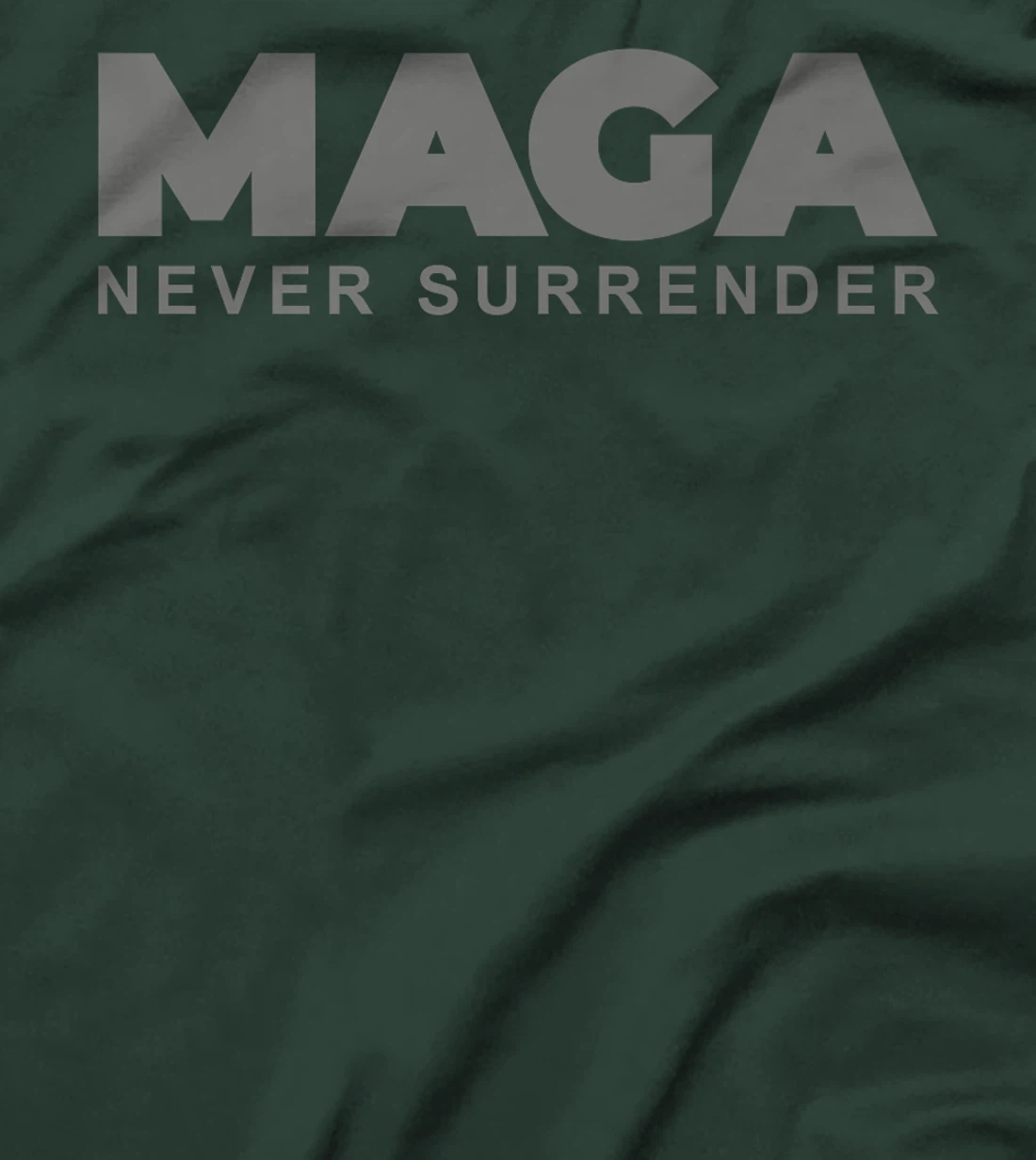 Dark Color President Trump MAGA Never Surrender USA 4th July Premium T-Shirt