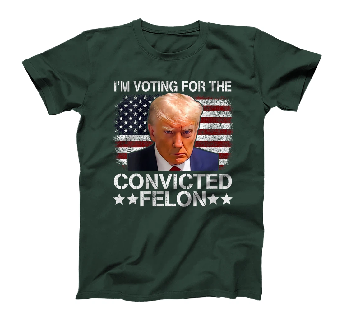 Womens Trump 2024 Convicted Felon, I'm Voting Convicted Felon 2024 T-Shirt