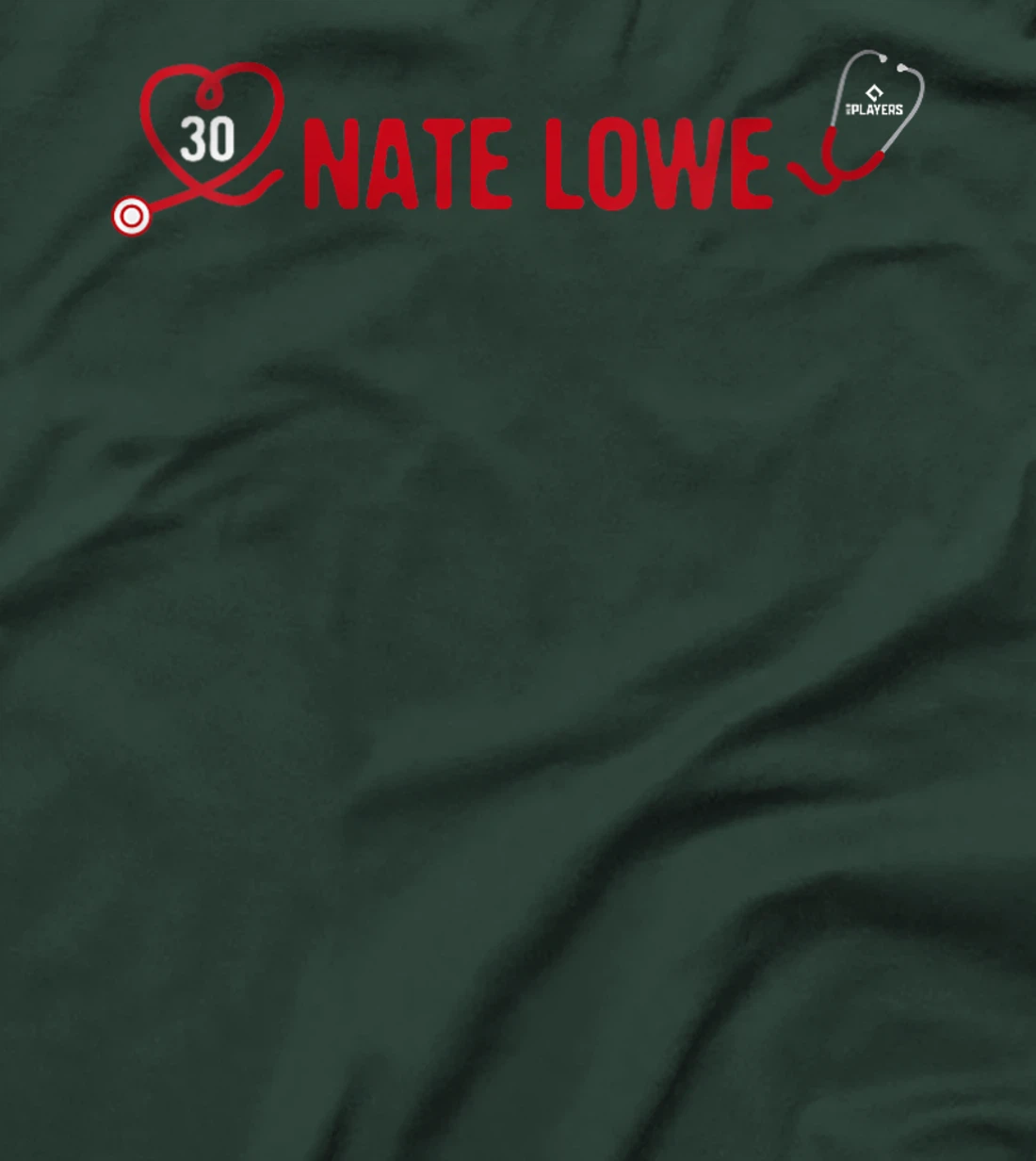 Womens Nate Lowe Texas Baseball Player Nurse Doctor Fans T-Shirt