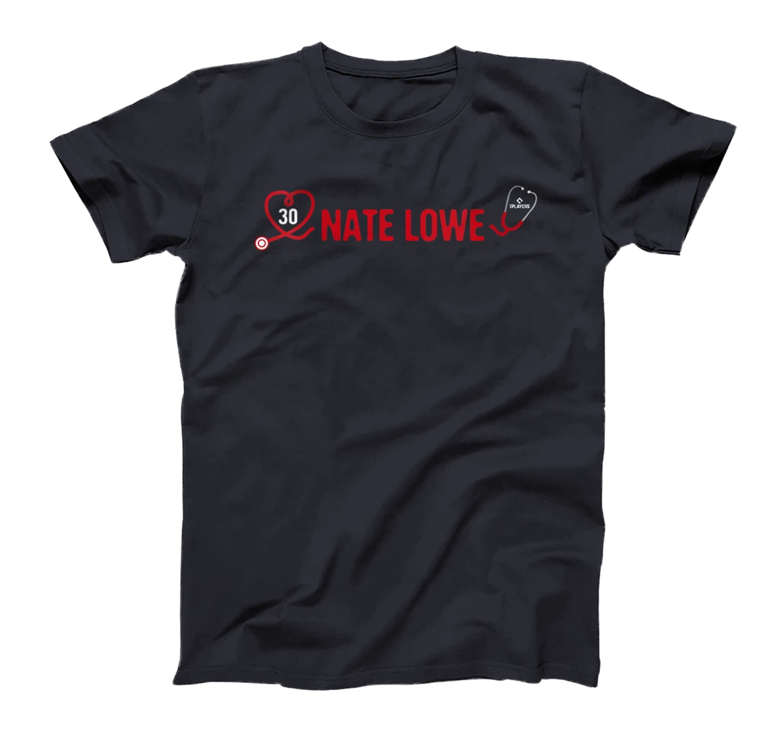 Womens Nate Lowe Texas Baseball Player Nurse Doctor Fans T-Shirt