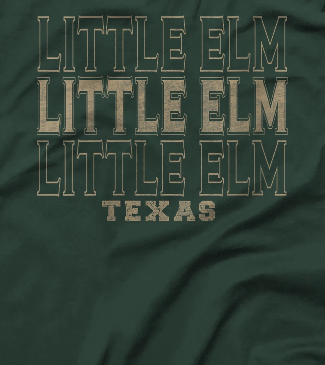 Womens Vintage Little Elm Texas T-Shirt