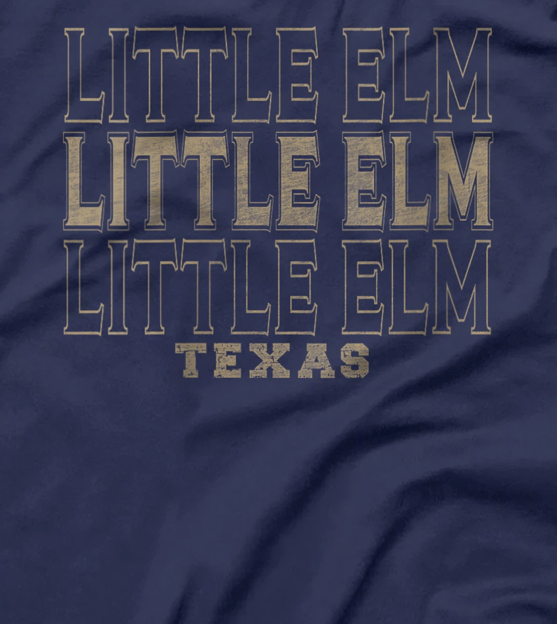 Womens Vintage Little Elm Texas T-Shirt
