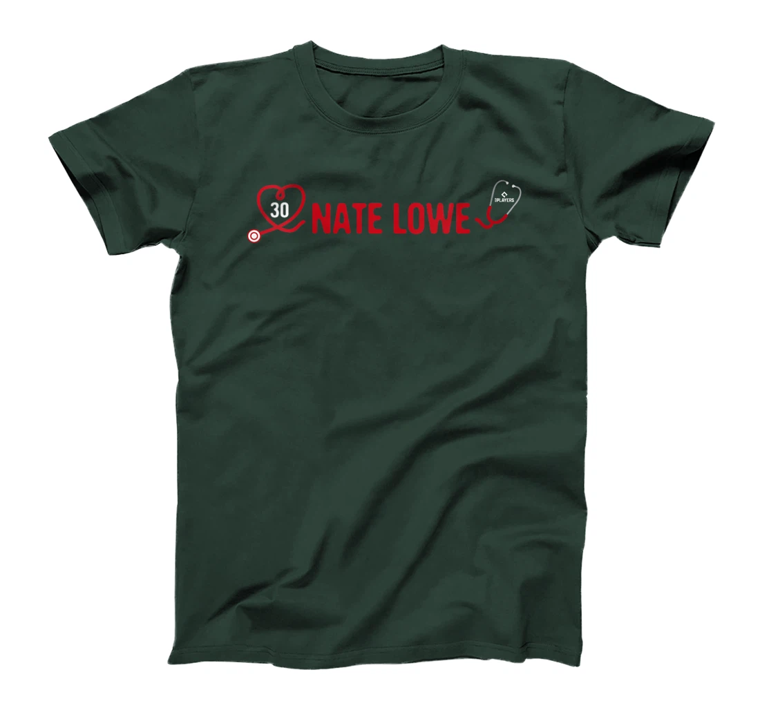 Womens Nate Lowe Texas Baseball Player Nurse Doctor Fans T-Shirt