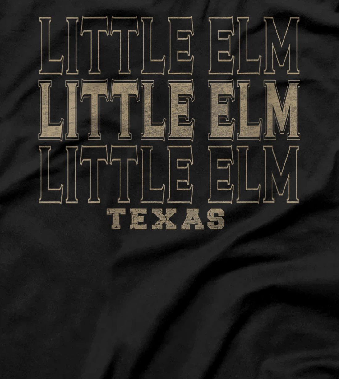 Womens Vintage Little Elm Texas T-Shirt