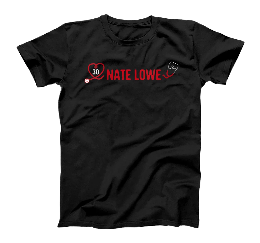 Womens Nate Lowe Texas Baseball Player Nurse Doctor Fans T-Shirt