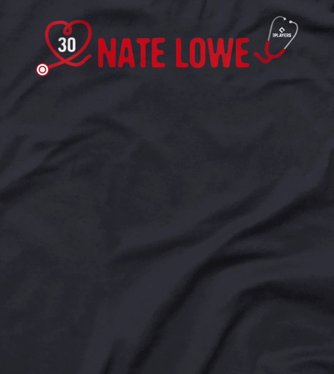 Womens Nate Lowe Texas Baseball Player Nurse Doctor Fans T-Shirt