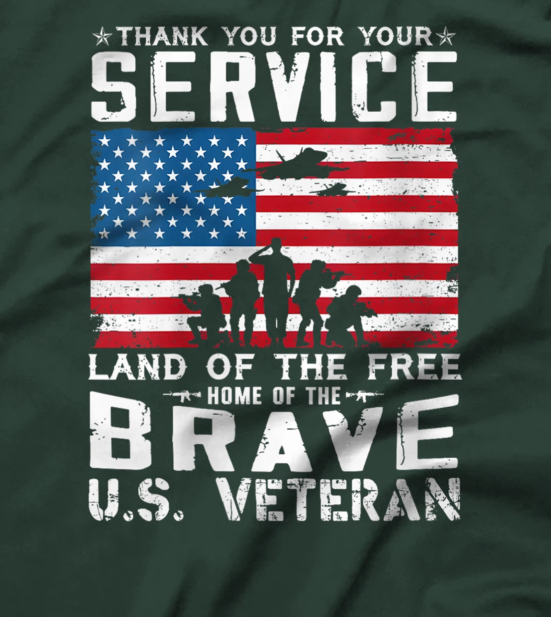 Womens Home Of The Free Because Of The Brave Veteran T-Shirt