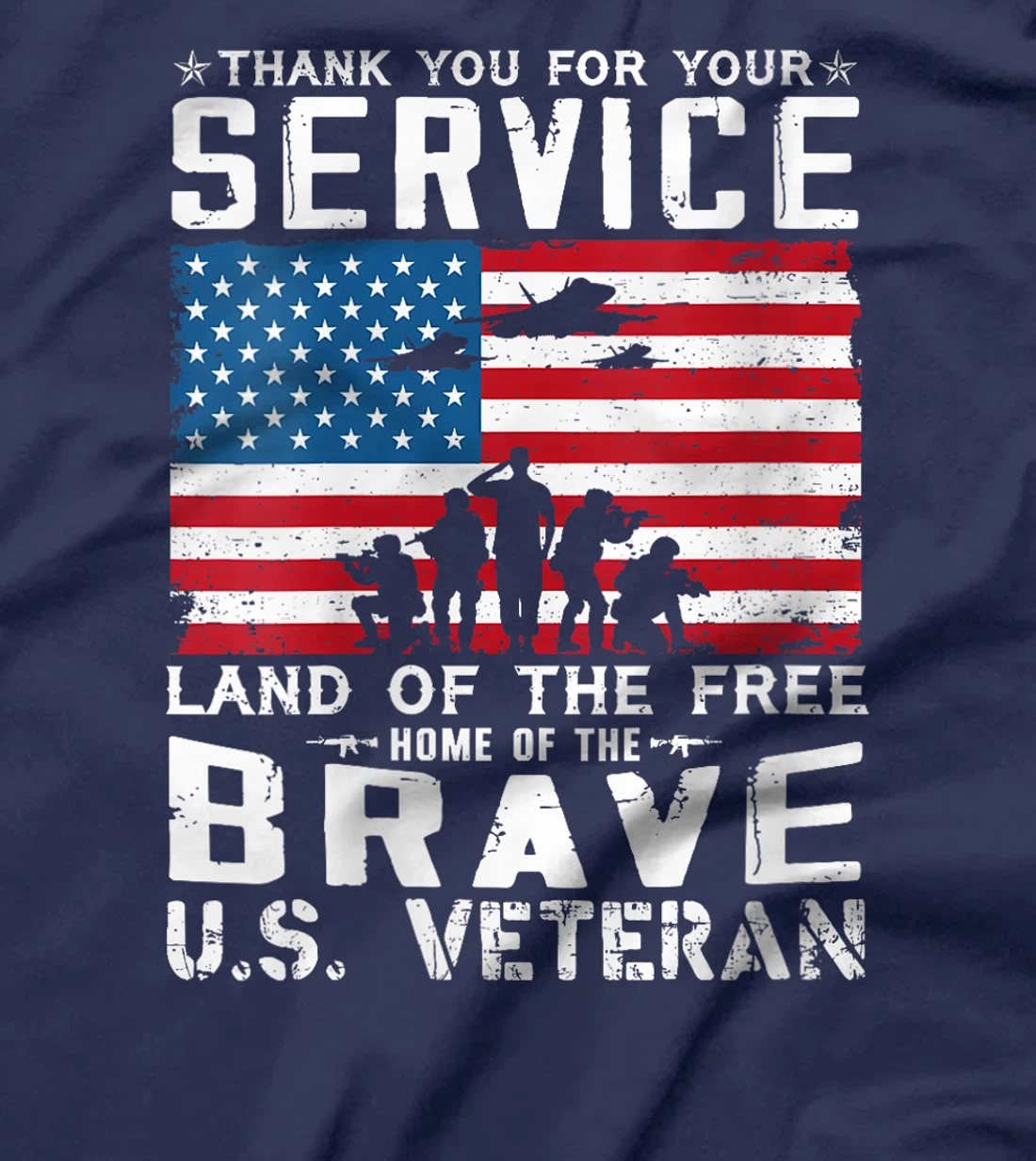Womens Home Of The Free Because Of The Brave Veteran T-Shirt
