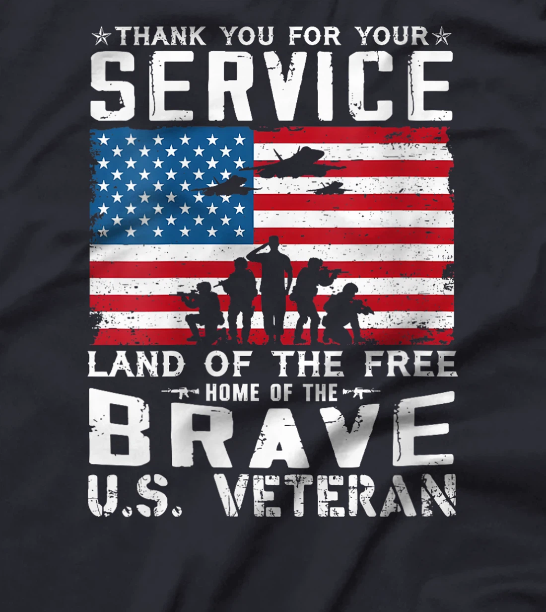 Womens Home Of The Free Because Of The Brave Veteran T-Shirt