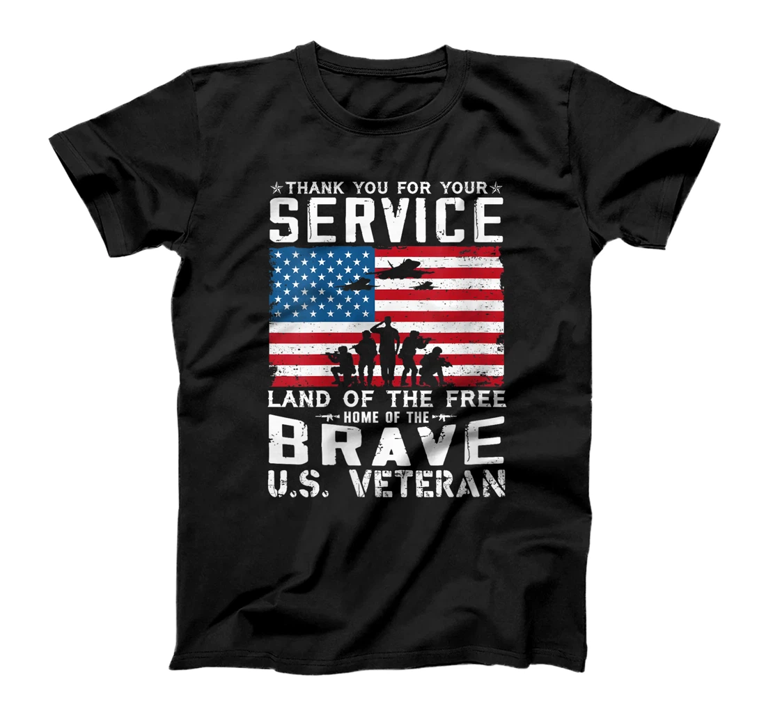 Womens Home Of The Free Because Of The Brave Veteran T-Shirt