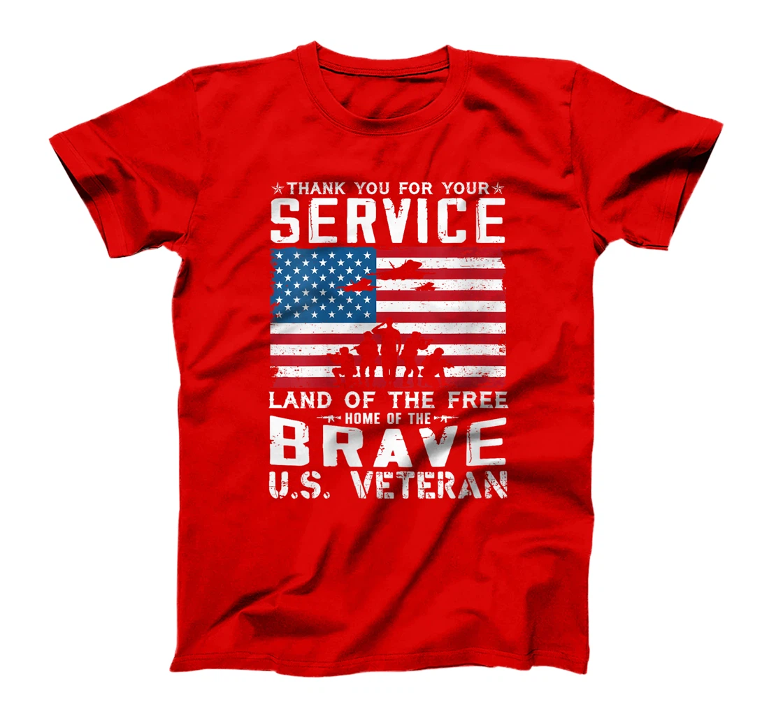 Womens Home Of The Free Because Of The Brave Veteran T-Shirt