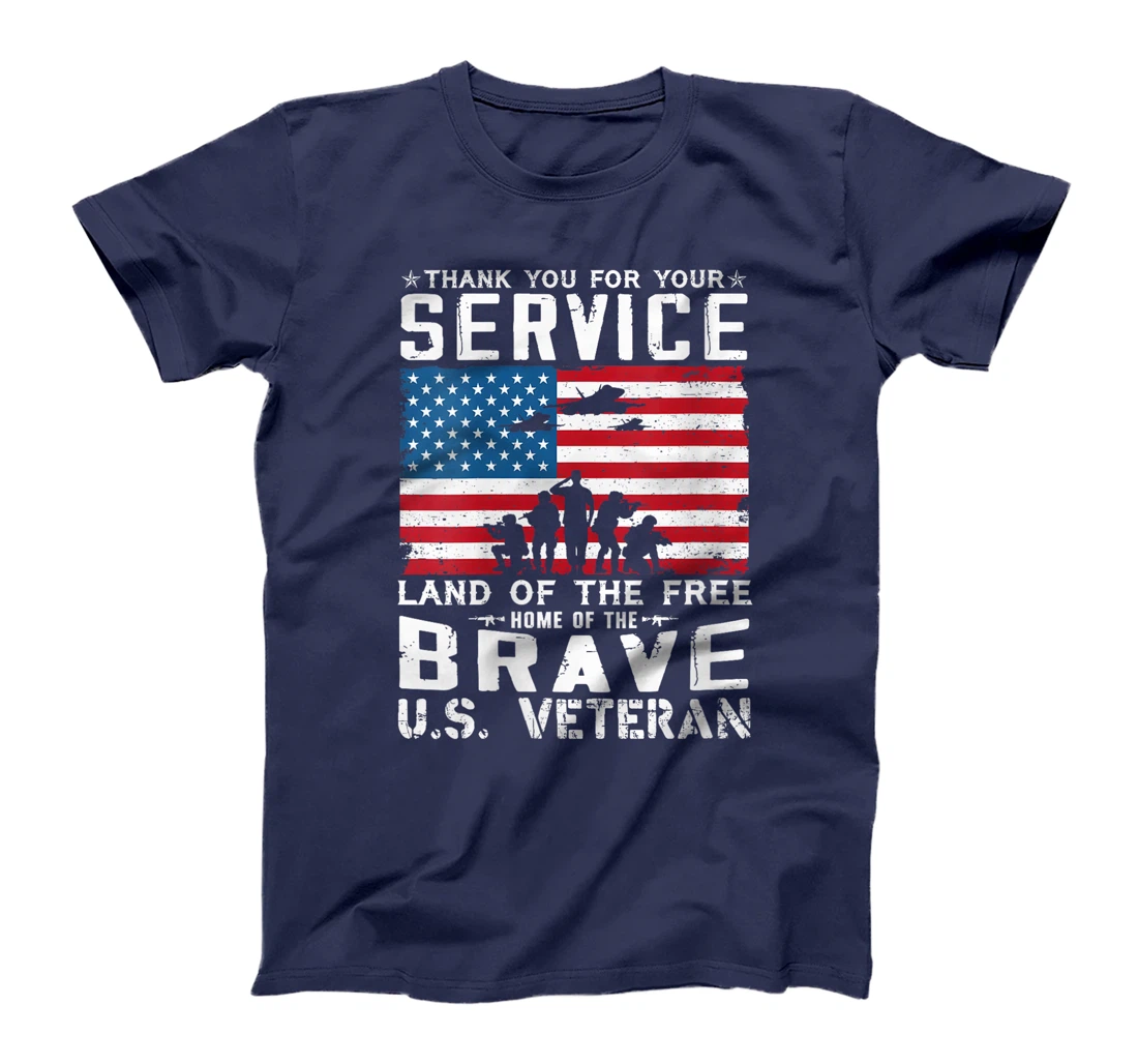 Womens Home Of The Free Because Of The Brave Veteran T-Shirt
