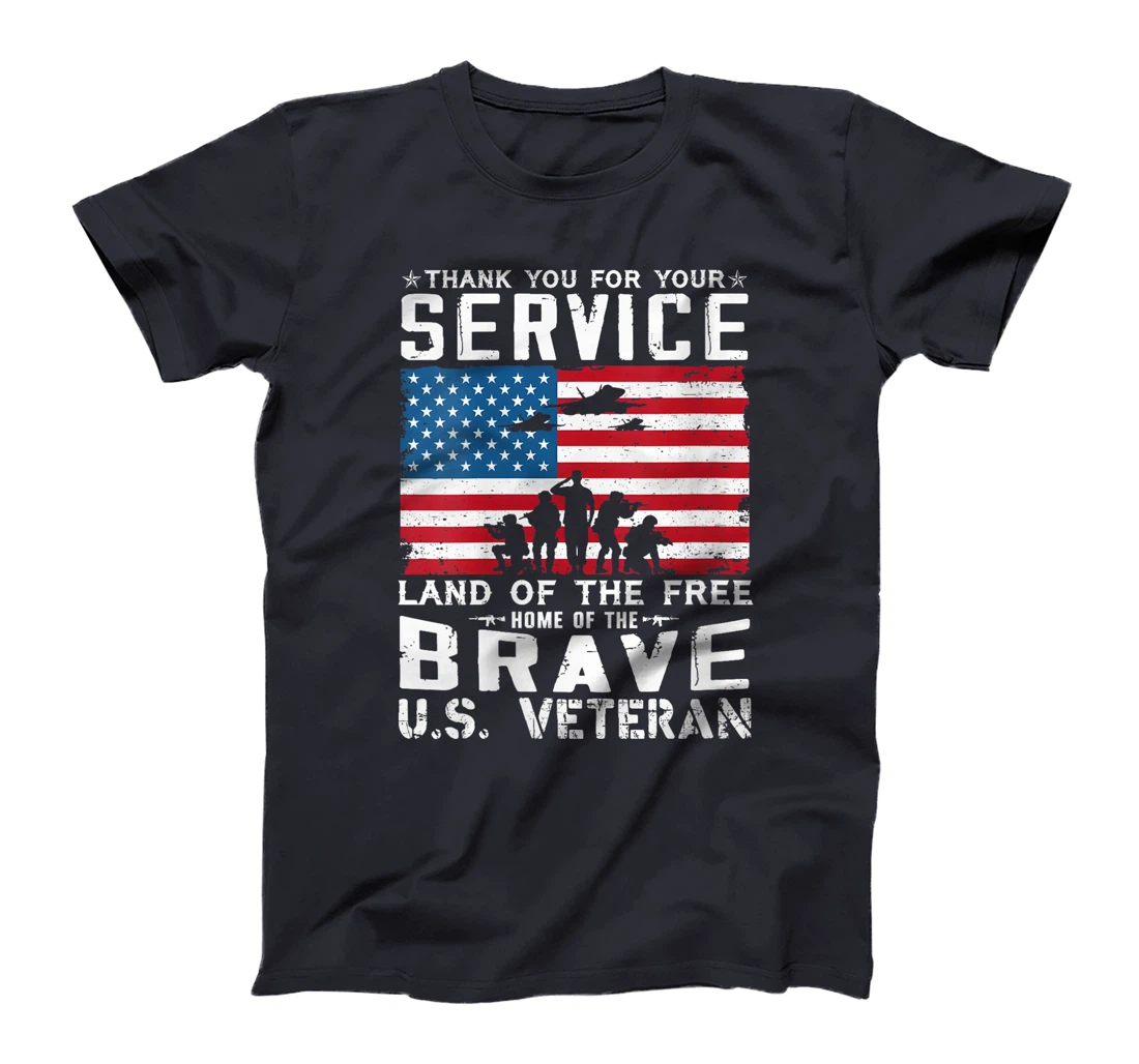 Womens Home Of The Free Because Of The Brave Veteran T-Shirt