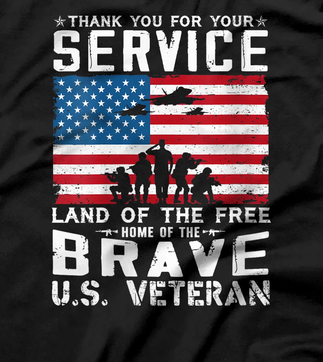 Womens Home Of The Free Because Of The Brave Veteran T-Shirt
