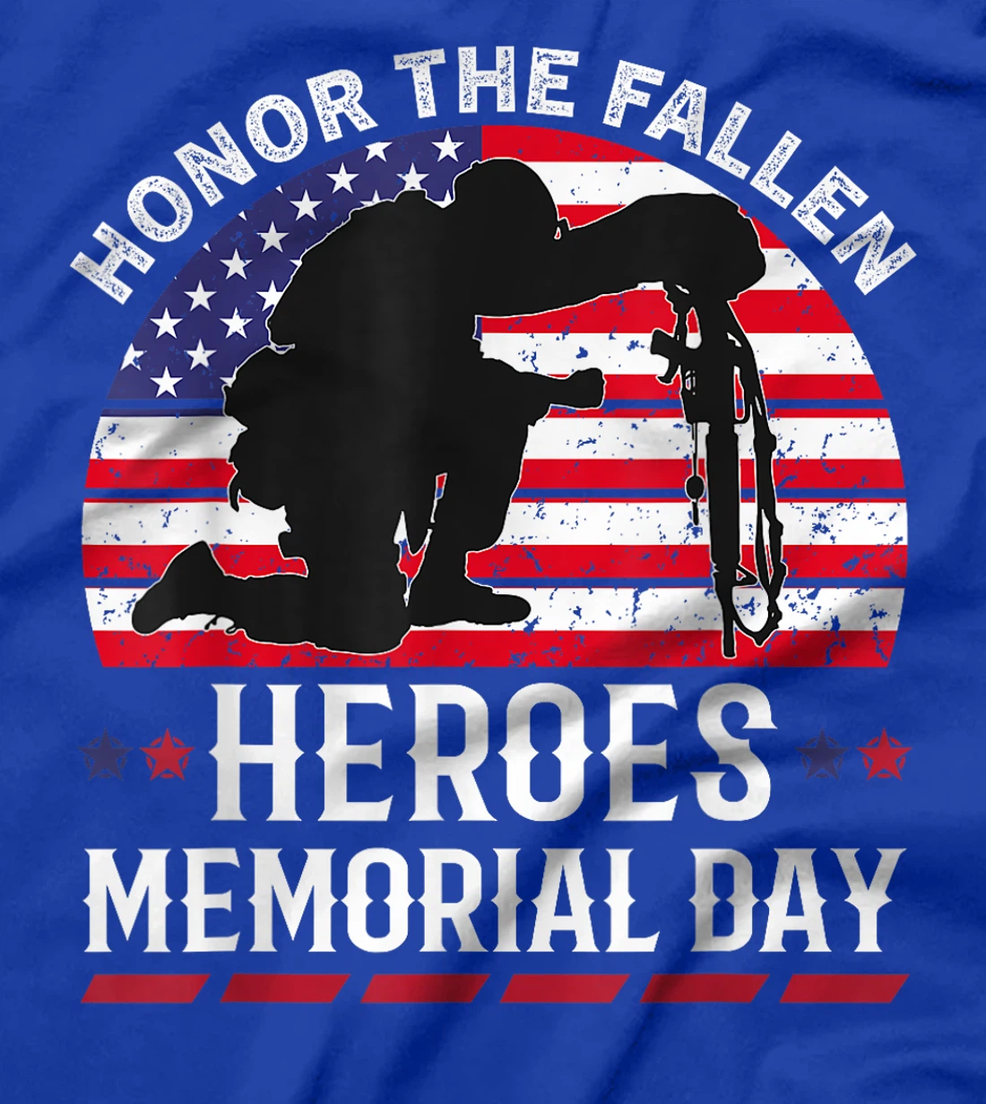 Honor The Fallen Heroes Memorial Day Veteran Military T-Shirt